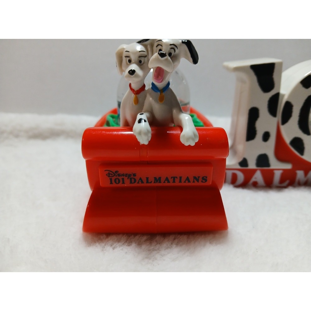 2 Mcdonald's 101 Dalmatian Christmas Snow Globe Ornaments From The '90s - Picture 3 of 9